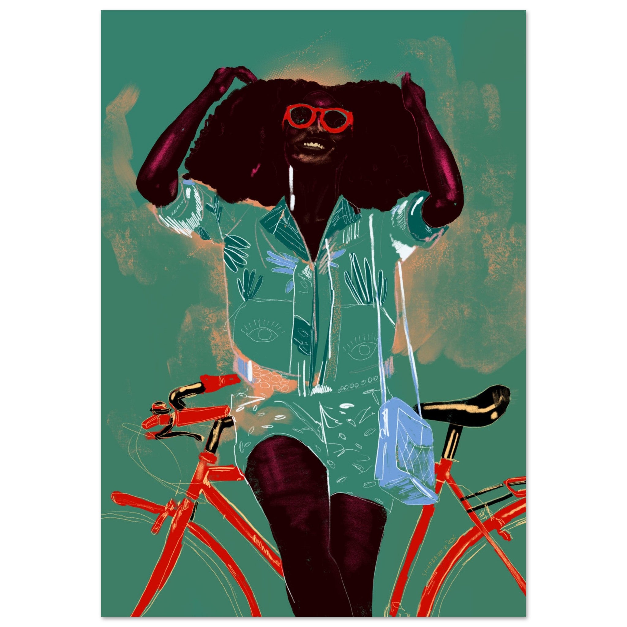 Woman with Bike