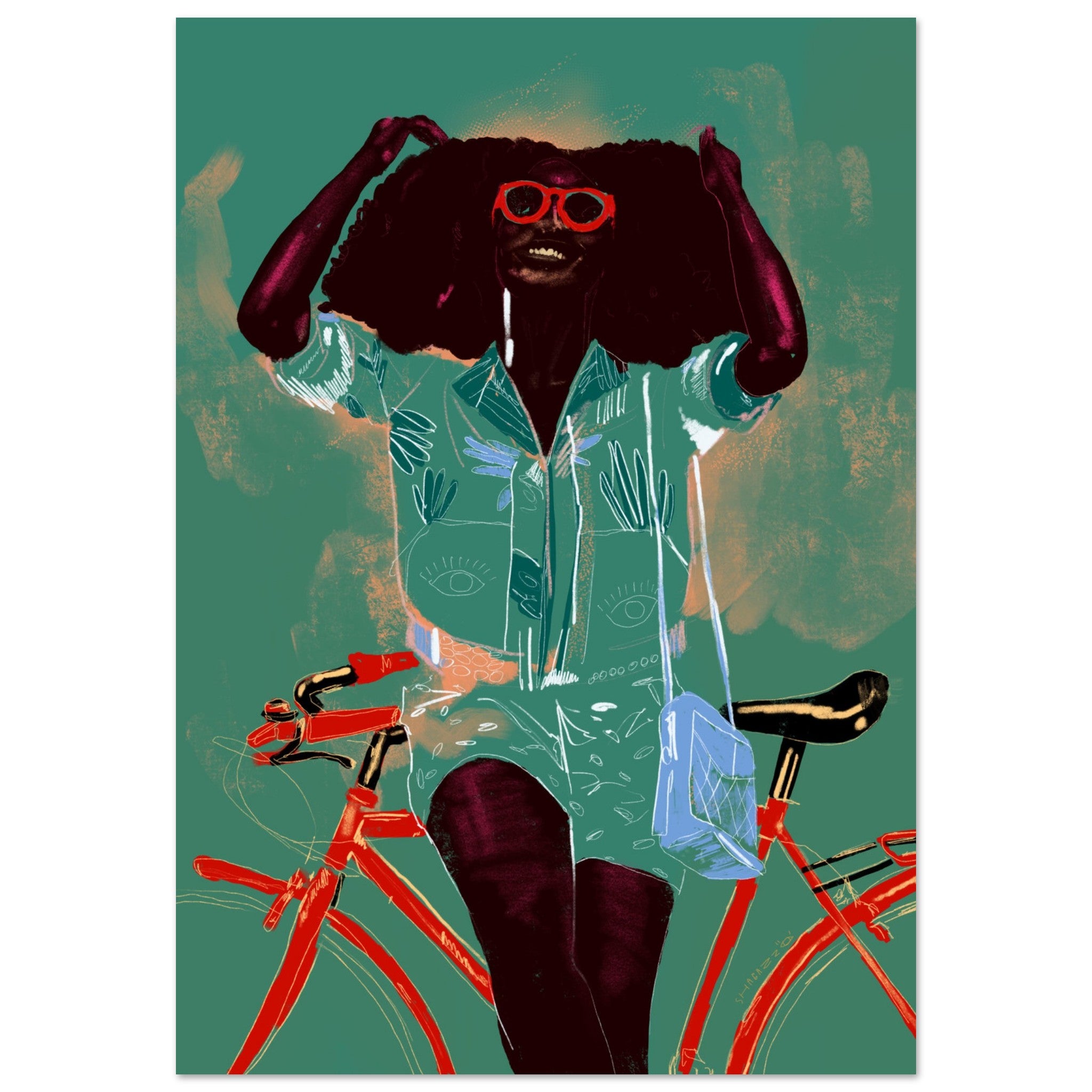 Woman with Bike