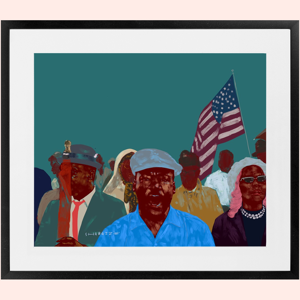 Framed “All Hail The King” by Shabazz Larkin