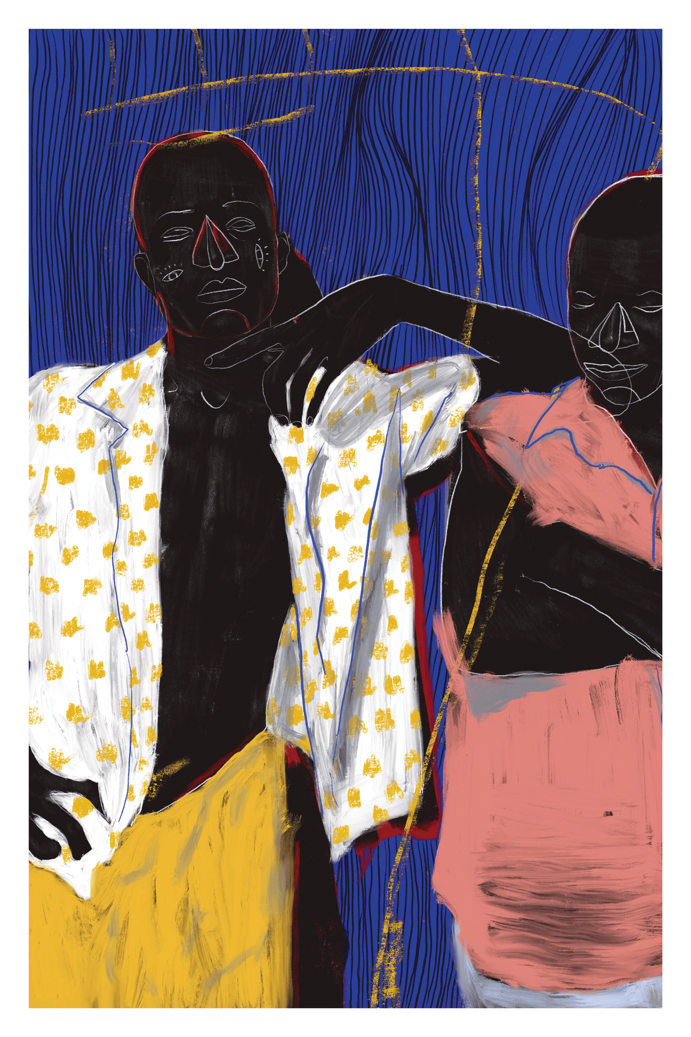 Lean On Me Art Print