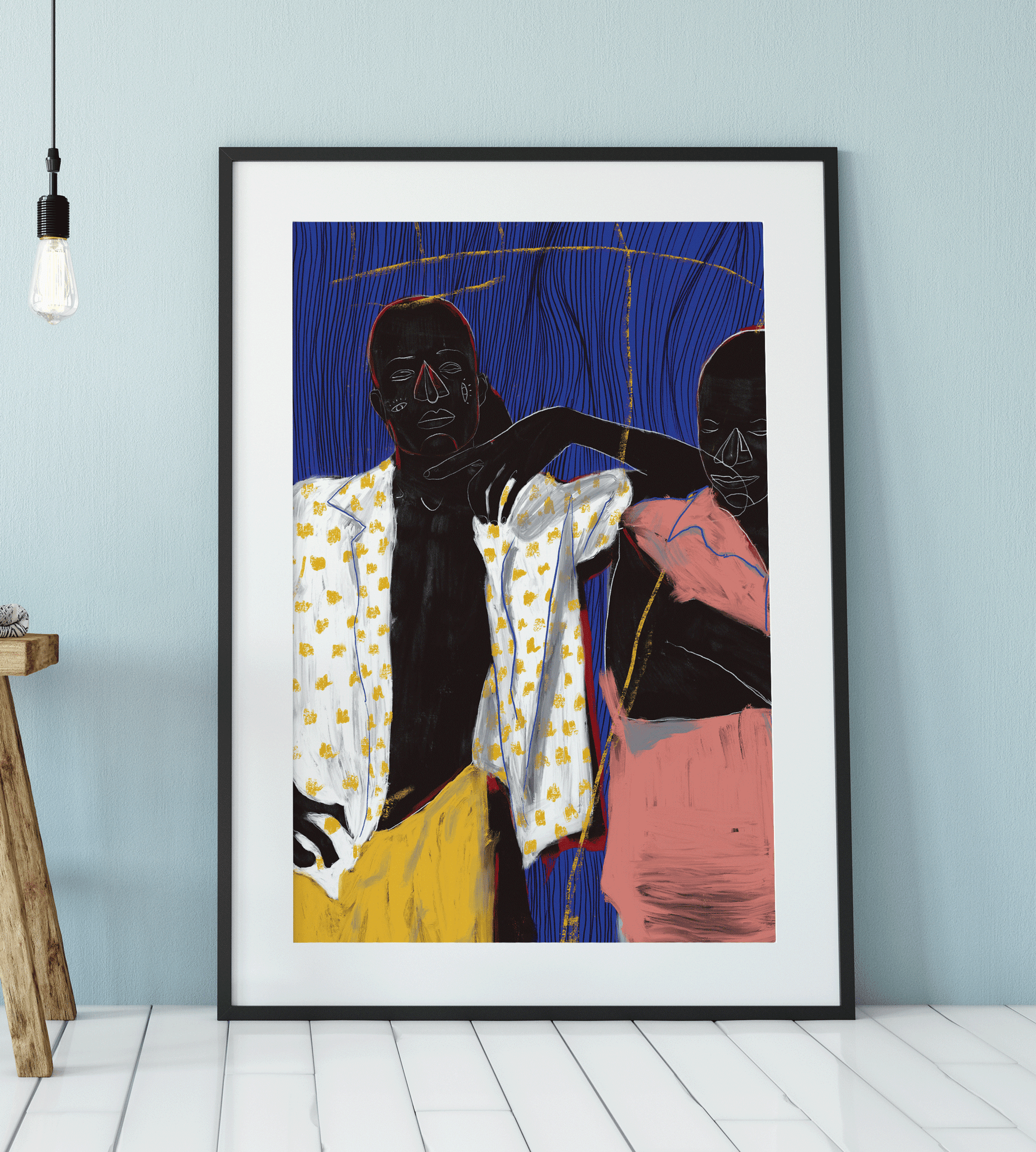 Lean On Me Art Print