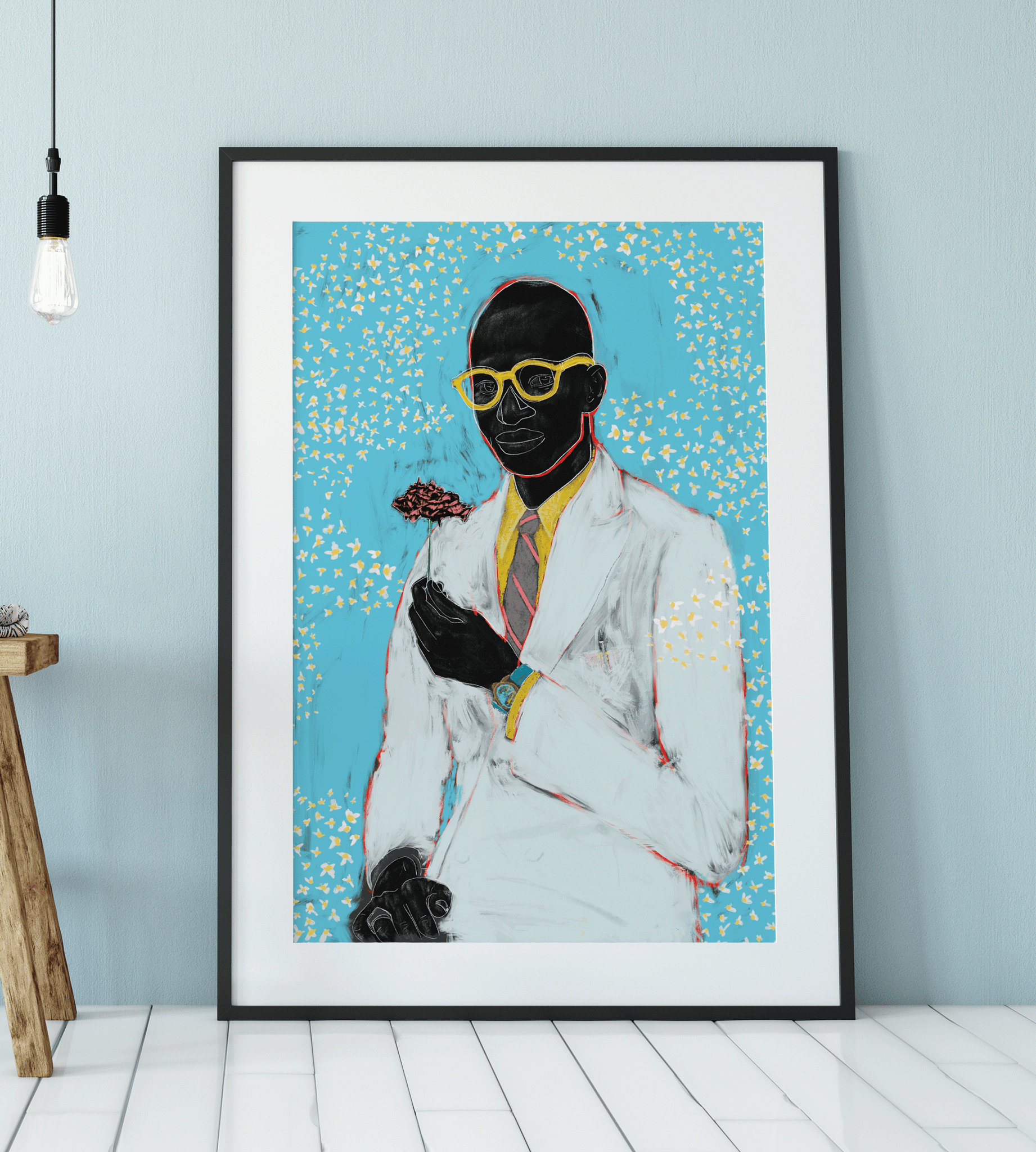 Fragile Black Man Art Print